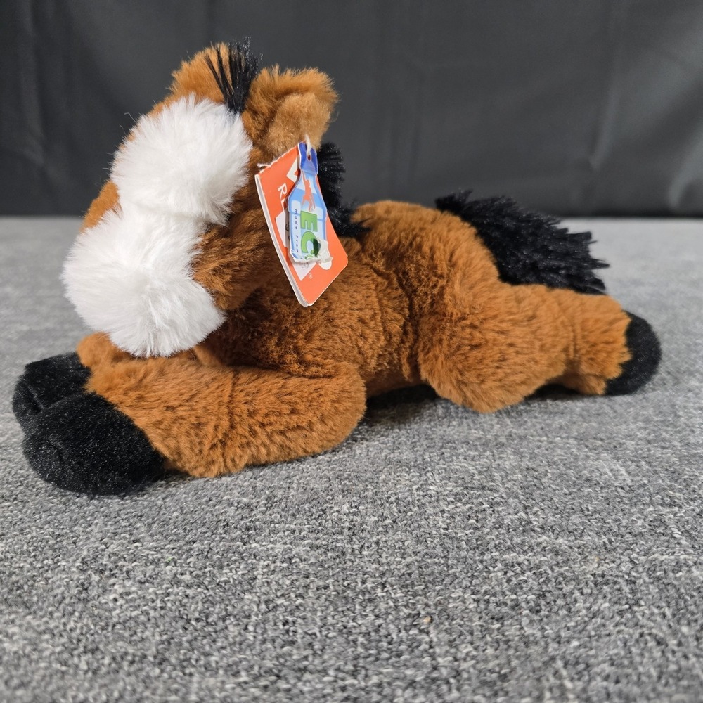 Wild Republic Ecokins Mini Horse Brown Stuffed Animal Plush Toy Recycled NWT